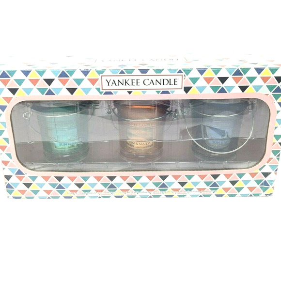 Yankee Candle Set of 3 Glass Votive Candles